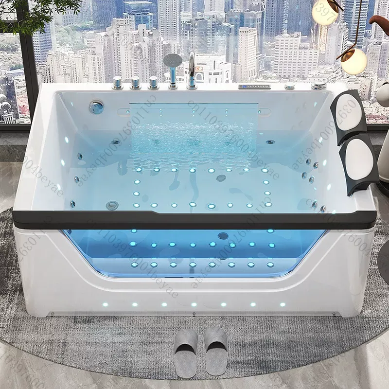 Home Bathroom Jacuzzi Tub - 2인용 아크릴 자쿠지 워터폴 마사지 기능