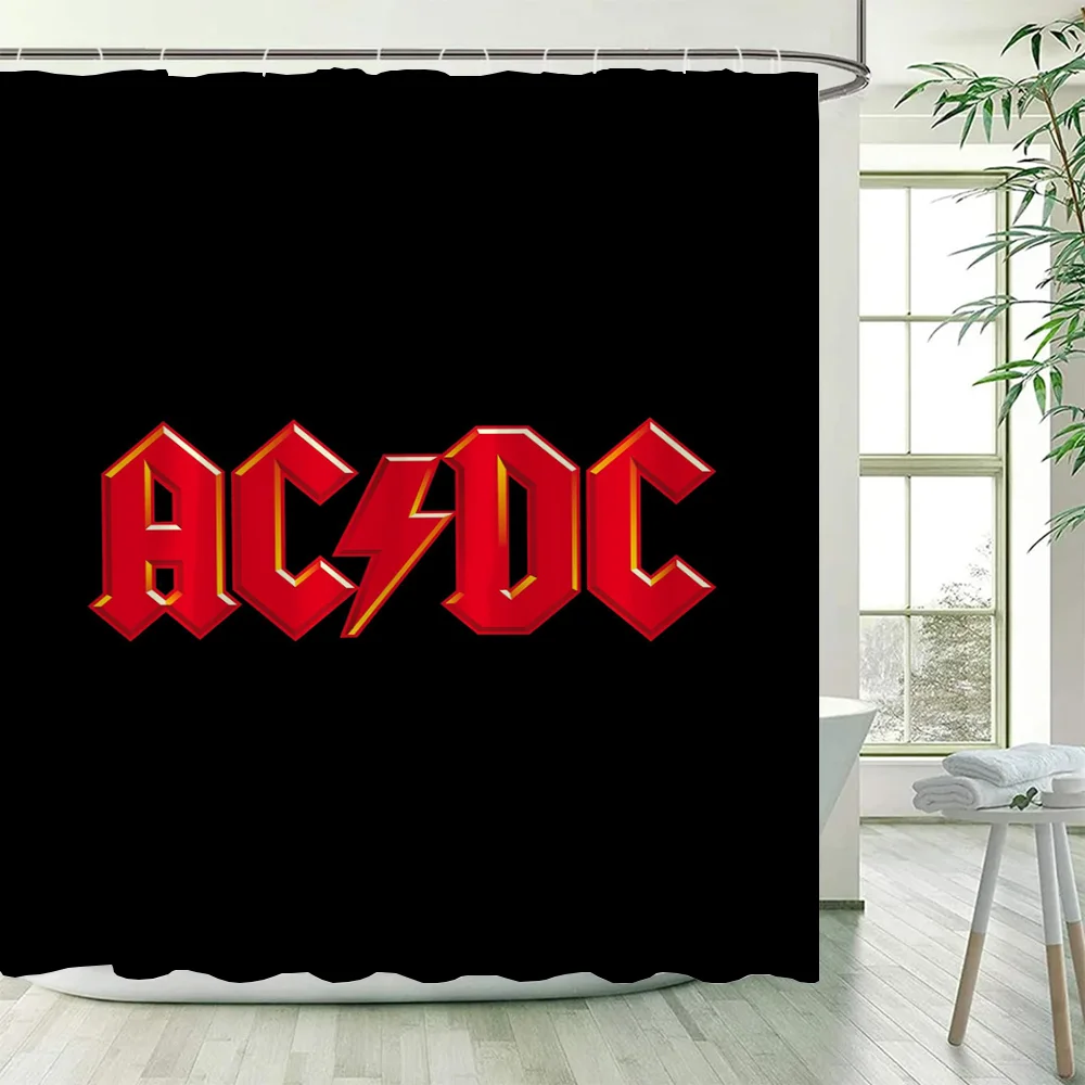 Home Bathroom Partition - 욕실 액세서리 용 Rock-ACDC 샤워 커튼