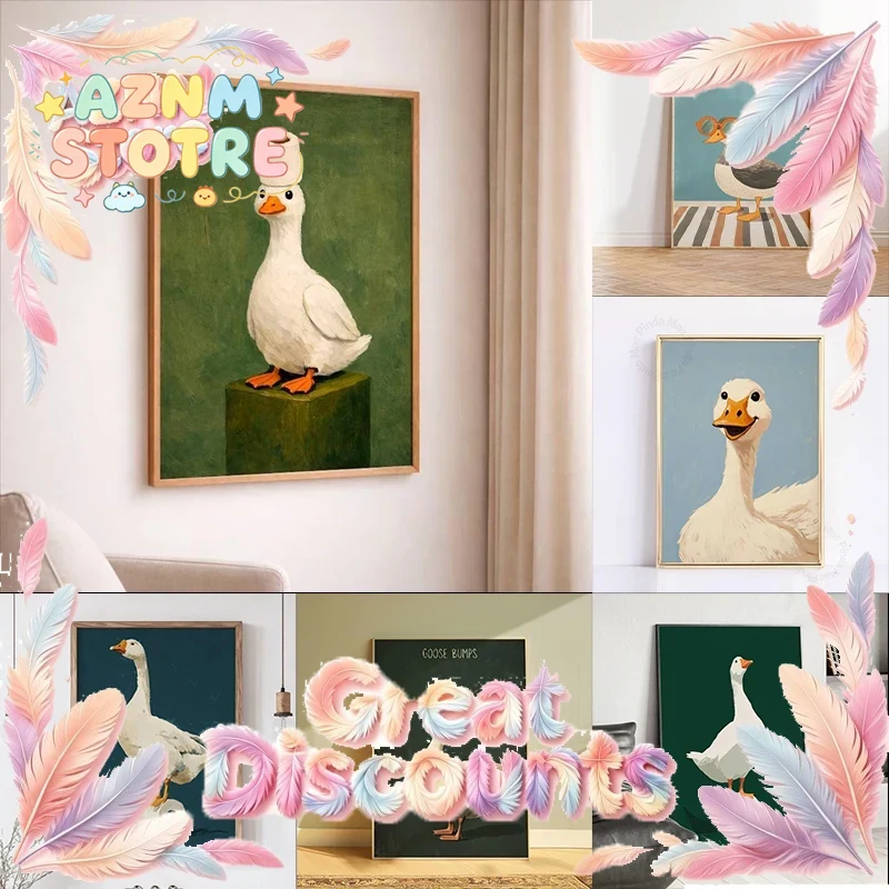 Home Decor Bathroom Ideas - 오리 거위 포스터, 재미있는 욕실 벽