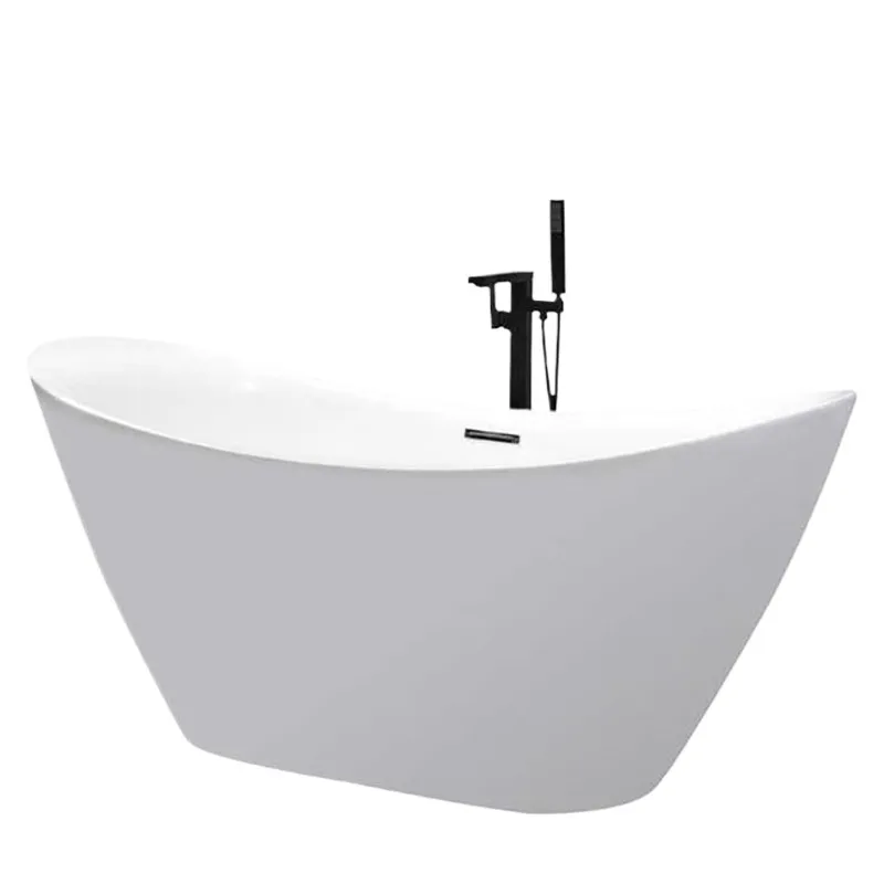 Home Bathroom Tub - 독립형 아크릴 일체형 욕조, 얇은 가장자리의