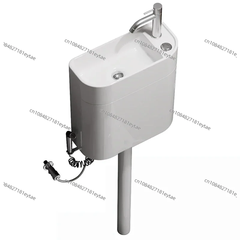 Home Bathroom Urinal - 스쿼팅 변기 세라믹 물탱크와 손 씻는