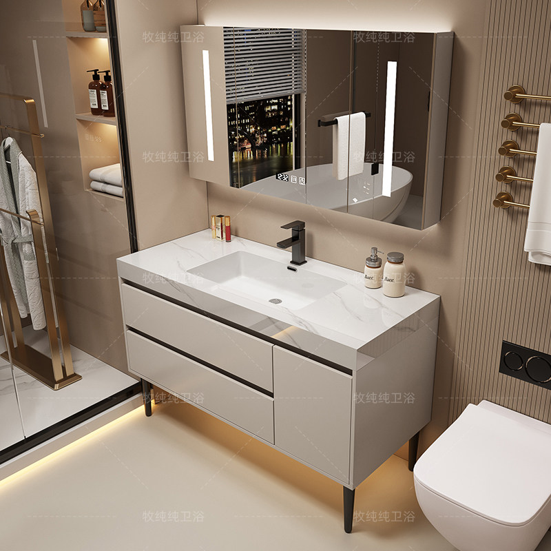 Home Bathroom Partition - 욕실 거울 위 수납장 파티션 수납장