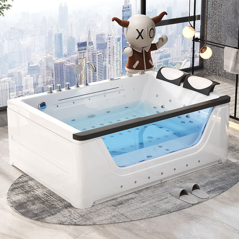 Home Bathroom Jacuzzi Tub - 2인용 아크릴 자쿠지 워터폴 마사지 기능이