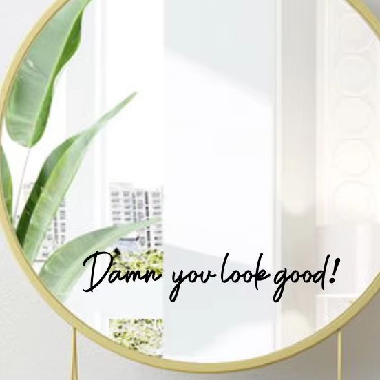 Home Goods Bathroom Mirrors - 당신은 잘 보인다. 섬세한 거울 스티커