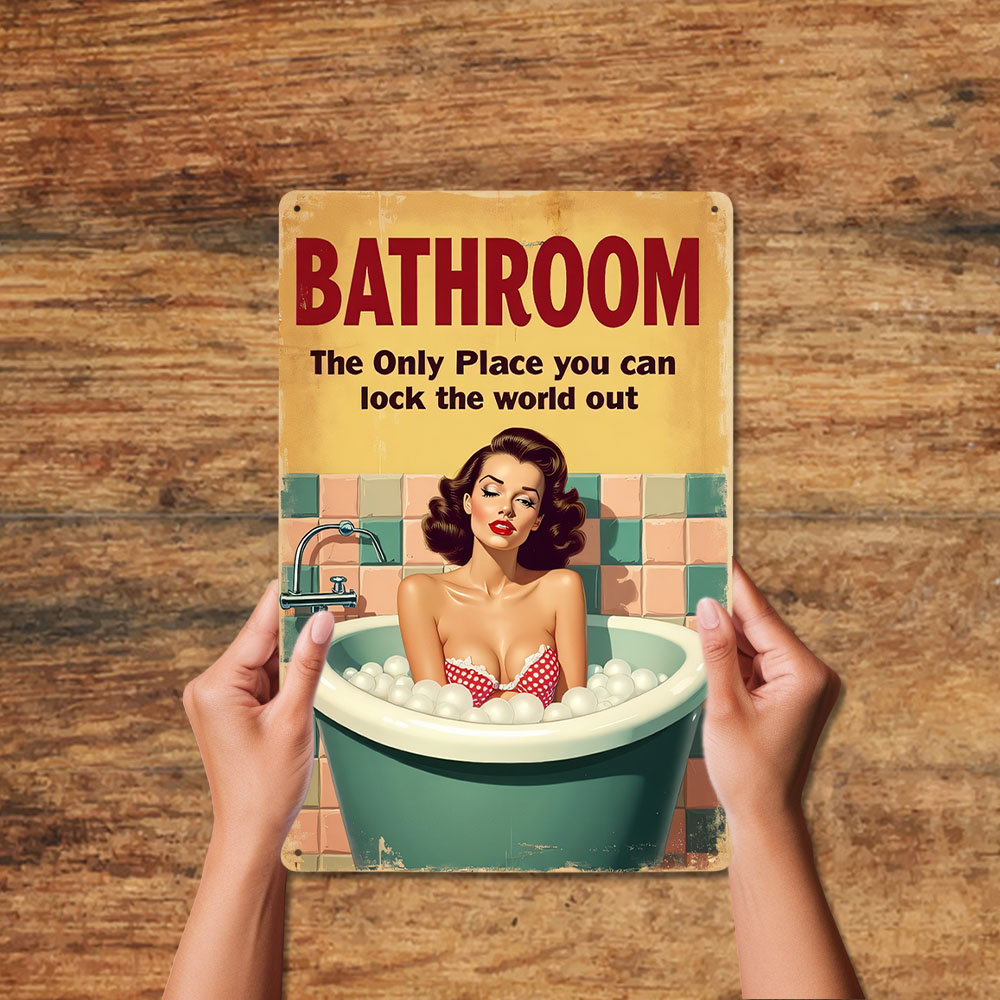 재미있는 화장실 규칙 빈티지 금속 간판 레트로 홈 장식 - Home Decor Bathroom Ideas 리뷰 및 가격
