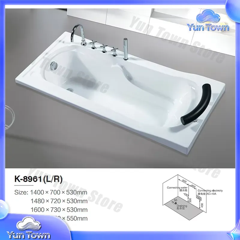 가정용 스파를 위한 LED 조명 내장 하이드로 마사지  - Home Bathroom Jacuzzi Tub 리뷰 및 가격