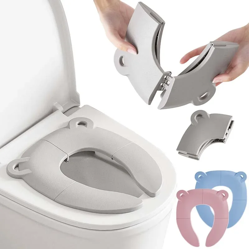 아기 만화 여행용 접이식 변기 시트 유아 휴대용 변기  - Home Bathroom Urinal 리뷰 및 가격