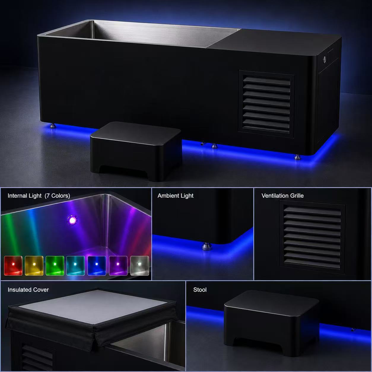 스테인리스 스틸 욕조, 1HP WiFi 제어, 냉수 욕 - Home Bathroom Tub 리뷰 및 가격
