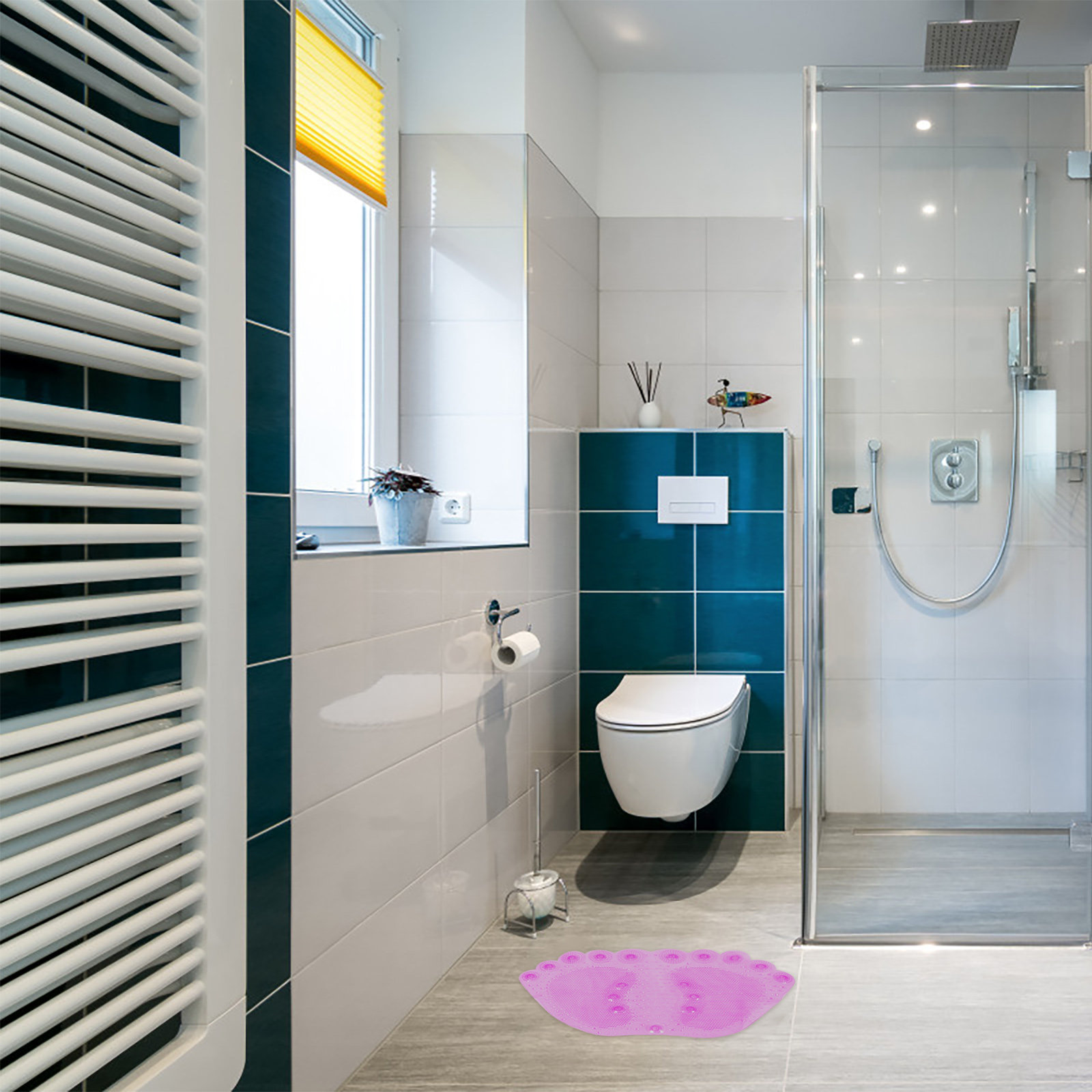 1Pcs 마사지 목욕 매트 PVC 미끄럼 방지 욕실 바 - Home Bathroom With Sauna 리뷰 및 가격