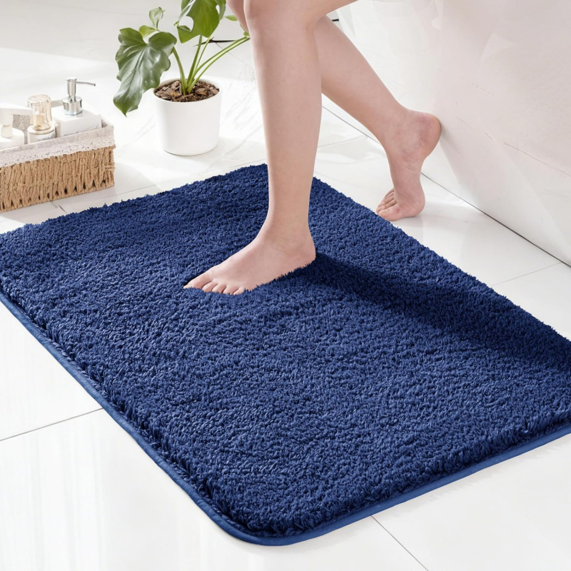 VIKAMA 멀티 사이즈 네이비 블루 욕실 매트 물 흡 - Zara Home Bathroom Rug 리뷰 및 가격