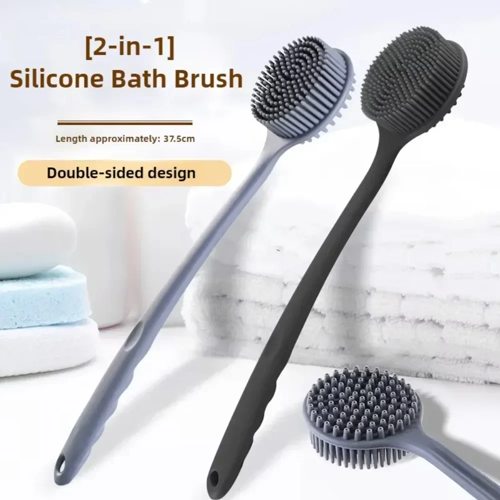 실리콘 롱 핸들 샤워 브러시 부드러운 머리 게으른 목욕 - Home Bathroom Cleaning Machine 리뷰 및 가격