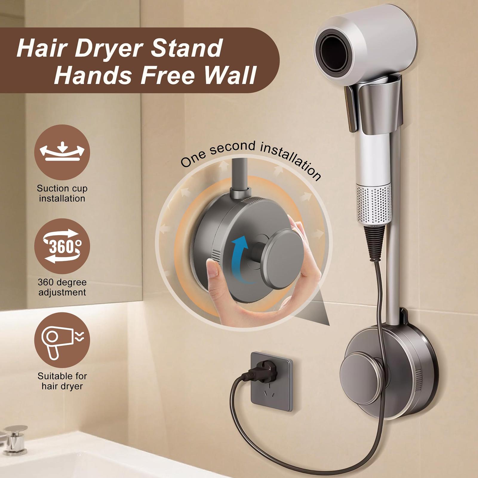 헤어 디퓨저 스탠드 360도 조절 가능한 핸즈프리 헤어 - Home Bathroom Hand Dryer 리뷰 및 가격