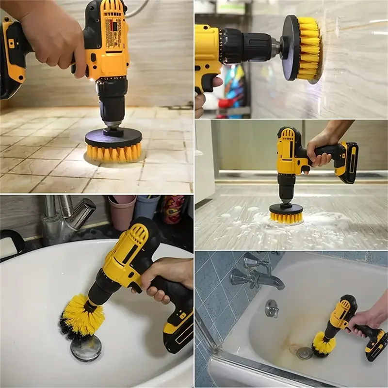 3개/세트 드릴 브러시 세트 파워 스크러버 세척 브러시 - Home Bathroom Cleaning Machine 리뷰 및 가격