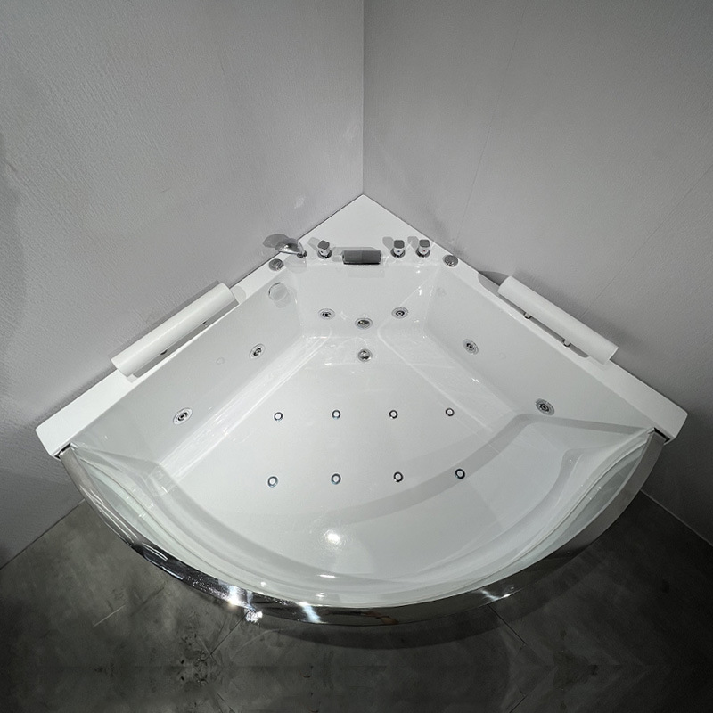 아크릴 서프 마사지 월풀 욕조, 고급 팬형 코너 온수  - Home Bathroom Jacuzzi Tub 리뷰 및 가격