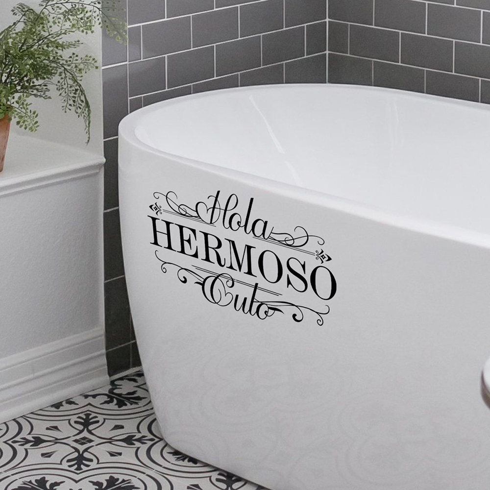 스페인어 재미있는 Hola Heromoso 화장실 벽  - Home Bathroom Wall Tiles 리뷰 및 가격