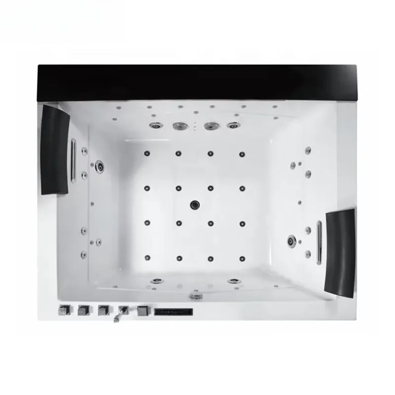 디지털 제어 및 폭포 기능을 갖춘 더블 배스 자쿠지,  - Home Bathroom Jacuzzi Tub 리뷰 및 가격