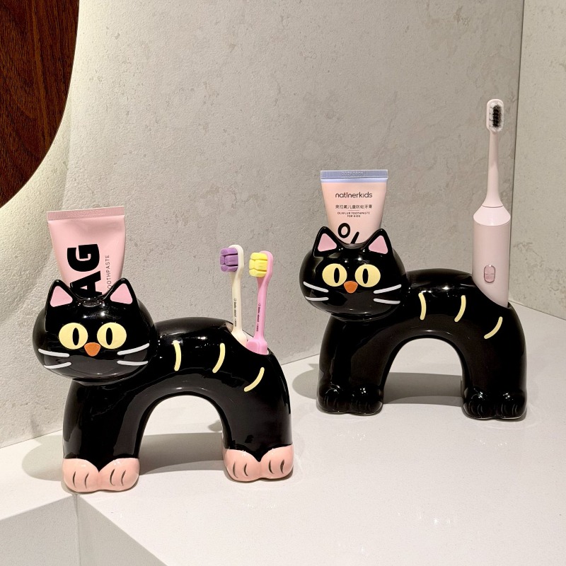 개인 맞춤형 귀여운 검은 고양이 모양 욕실 고급 수납  - Home Bathroom Model 리뷰 및 가격