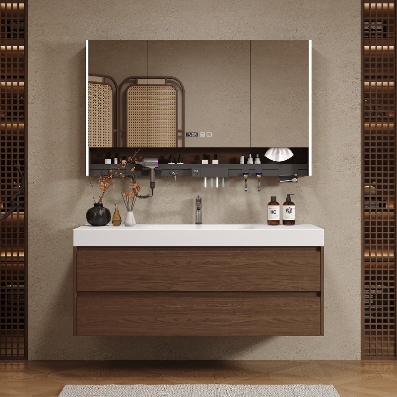 나무 칸막이 욕실 캐비닛 고급스러운 현대식 공간 절약형 - Home Bathroom Partition 리뷰 및 가격