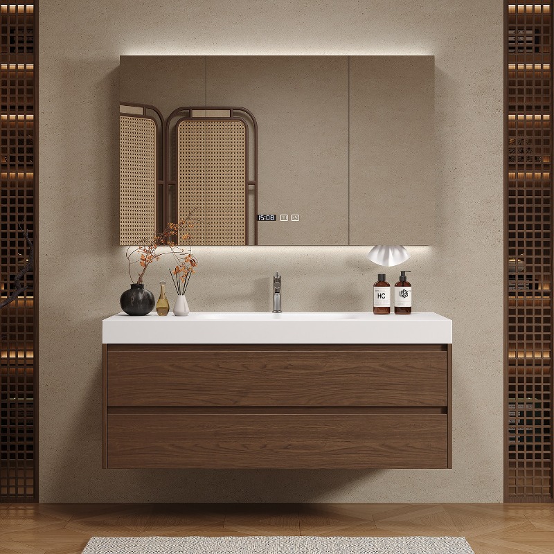 나무 칸막이 욕실 캐비닛 고급스러운 현대식 공간 절약형 - Home Bathroom Partition 리뷰 및 가격