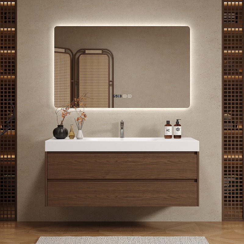 나무 칸막이 욕실 캐비닛 고급스러운 현대식 공간 절약형 - Home Bathroom Partition 리뷰 및 가격