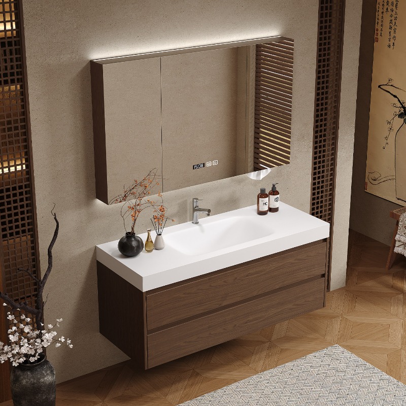 나무 칸막이 욕실 캐비닛 고급스러운 현대식 공간 절약형 - Home Bathroom Partition 리뷰 및 가격