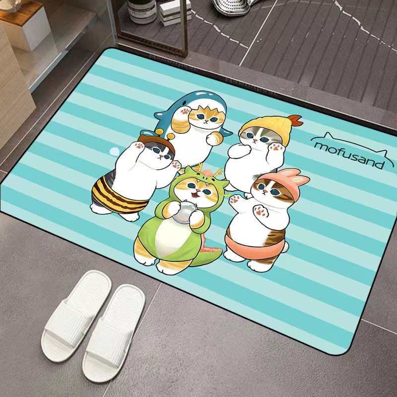 모푸산드 만화 디아토마이트 흡수 바닥 매트 미끄럼 방지 - Home Bathroom Model 리뷰 및 가격