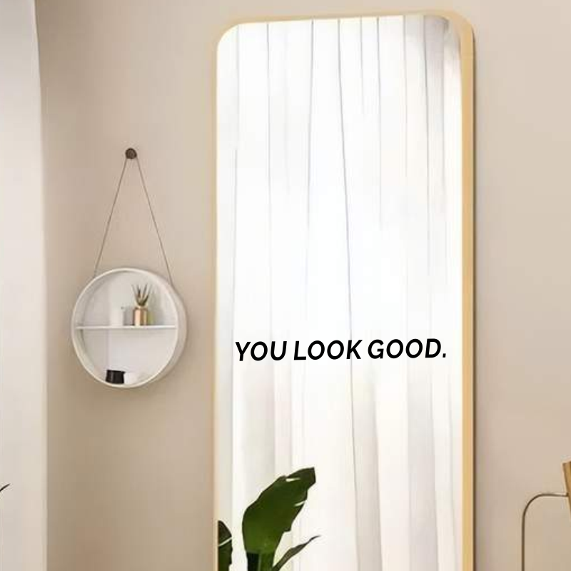 당신은 잘 보인다 거울 벽 스티커 욕실 침실 영감을 주 - Home Goods Bathroom Mirrors 리뷰 및 가격