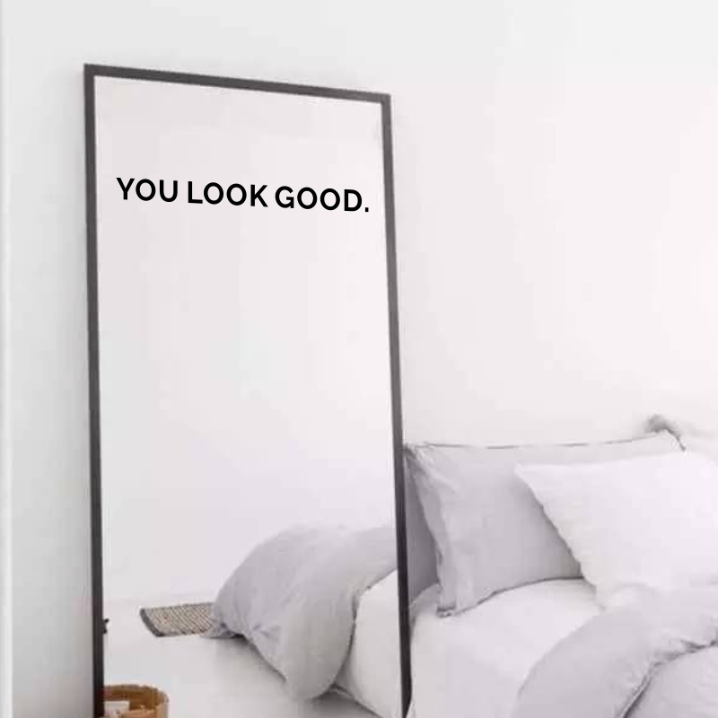당신은 잘 보인다 거울 벽 스티커 욕실 침실 영감을 주 - Home Goods Bathroom Mirrors 리뷰 및 가격