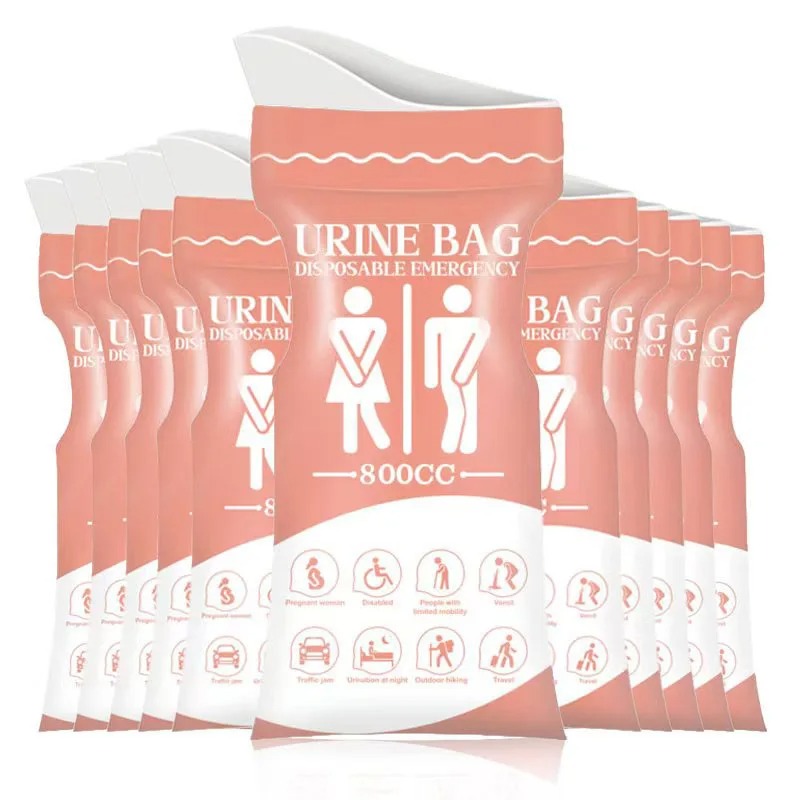 800ML 일회용 야외 응급 소변기 가방 남녀공용 누출 - Home Bathroom Urinal 리뷰 및 가격