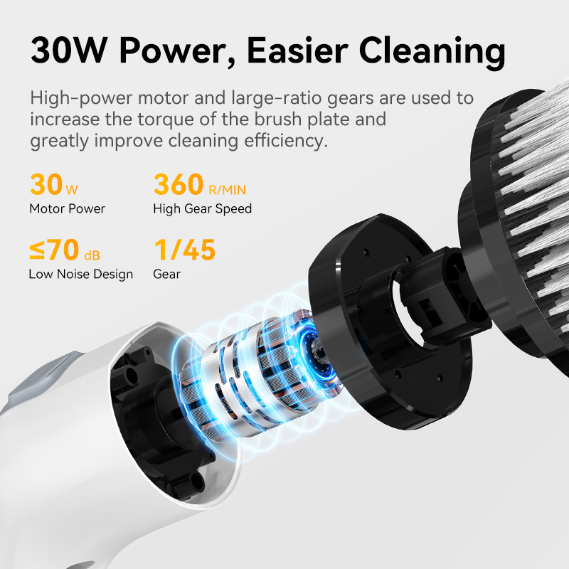 전기 청소 브러시 ​​무선 핸드 헬드 샤워 스크러버 스 - Home Bathroom Cleaning Machine 리뷰 및 가격