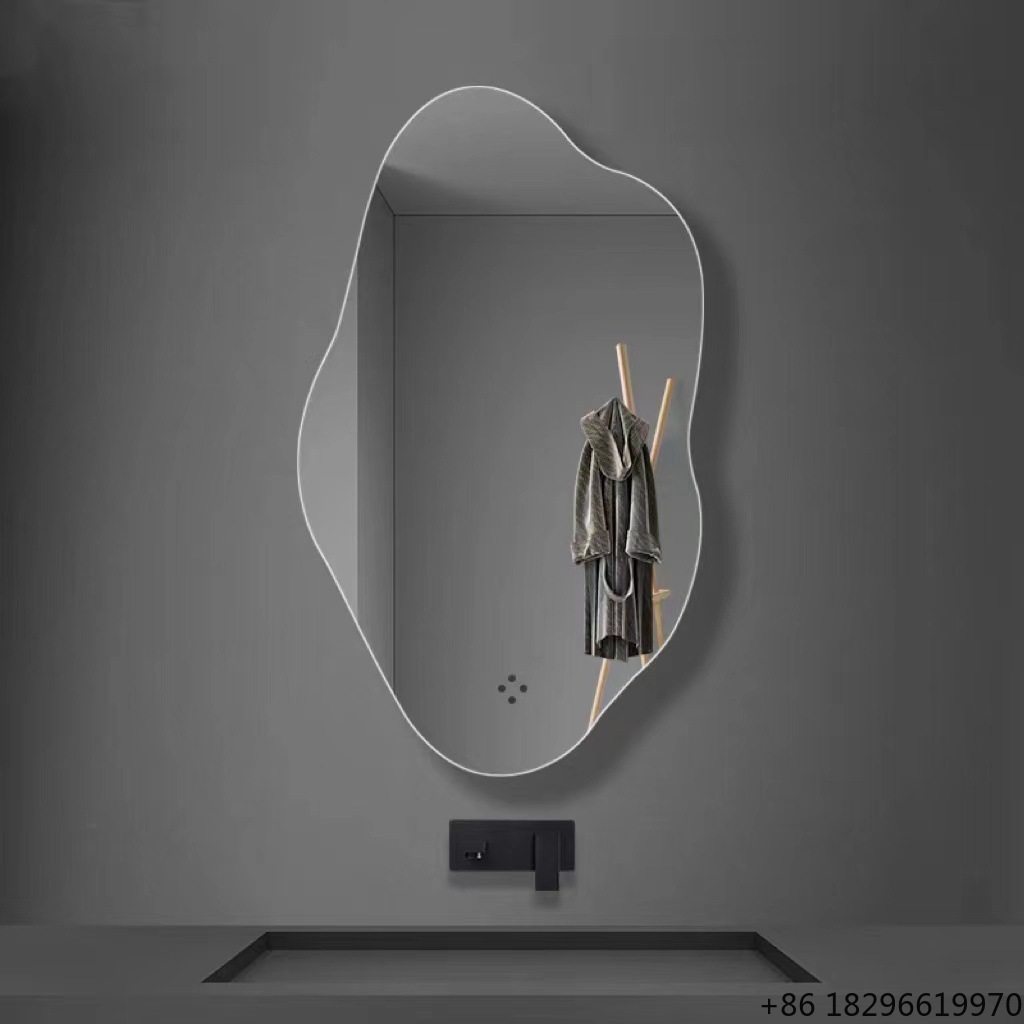불규칙한 모양의 욕실 벽 거울 아트 장식 실버 미러 H - Home Goods Bathroom Mirrors 리뷰 및 가격