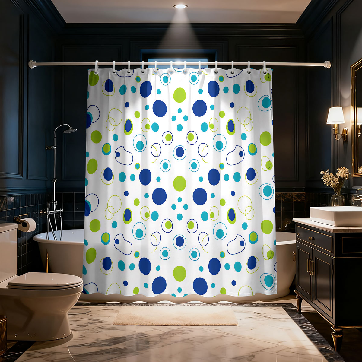 1pc 컬러 오리진 프린트 샤워 커튼 멀티 사이즈 파티 - Home Bathroom Partition 리뷰 및 가격