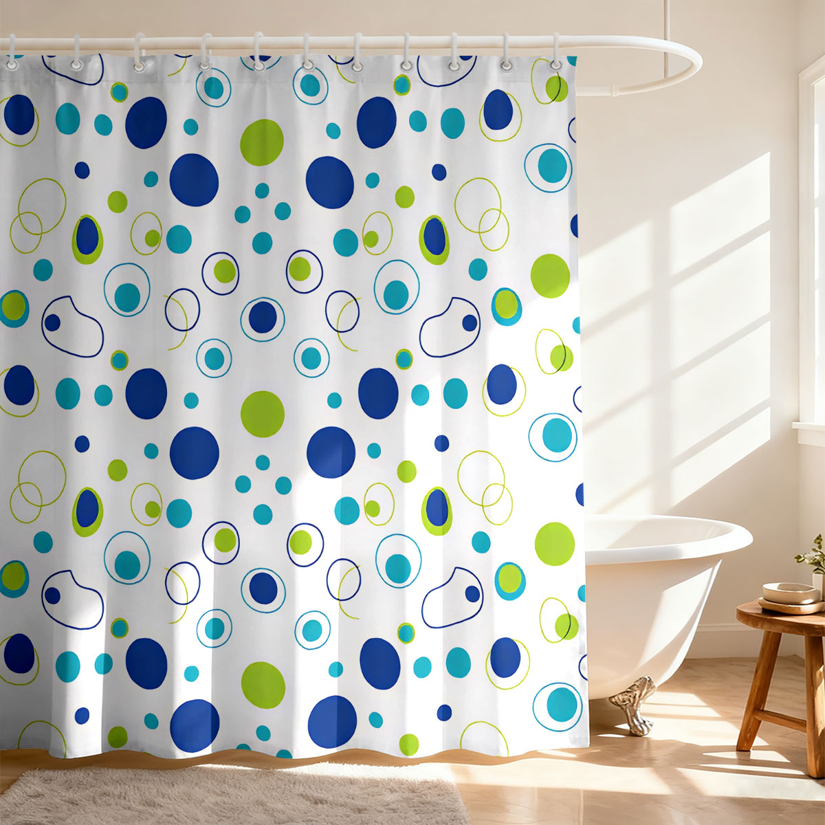 1pc 컬러 오리진 프린트 샤워 커튼 멀티 사이즈 파티 - Home Bathroom Partition 리뷰 및 가격