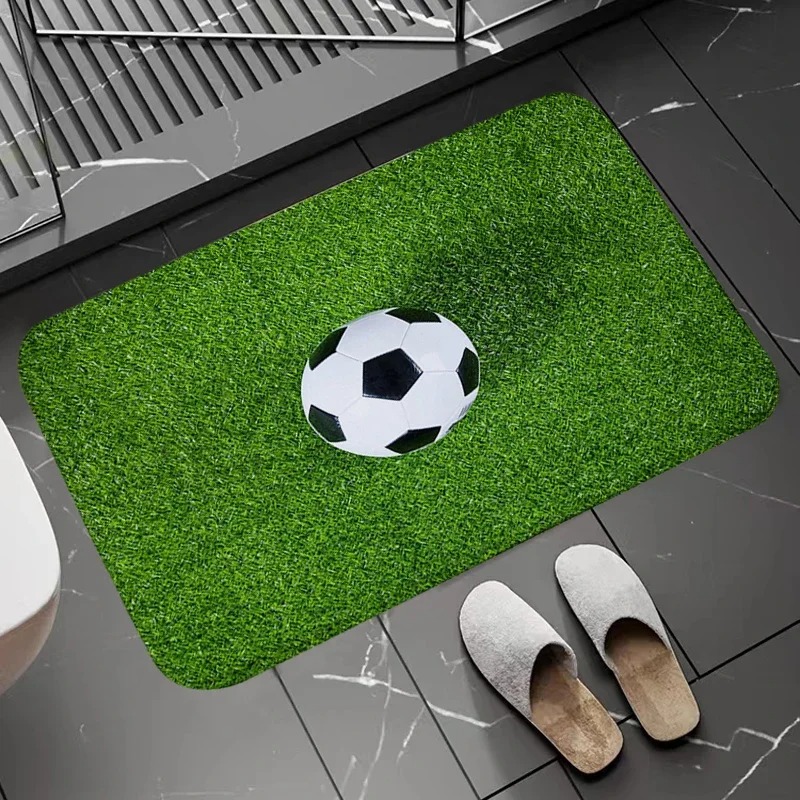 축구장 패턴 도어 매트 축구 경기장 디자인 러그, 홈  - Zara Home Bathroom Rug 리뷰 및 가격