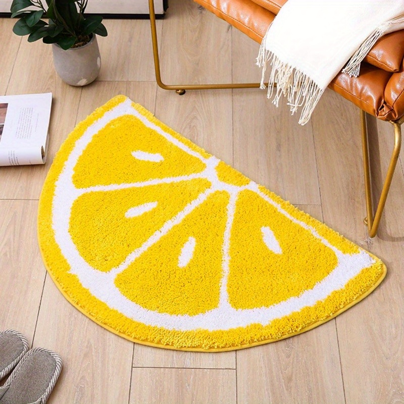 VIKAMA 신선한 레몬 스타일 욕실 바닥 매트, 욕실 - Zara Home Bathroom Rug 리뷰 및 가격