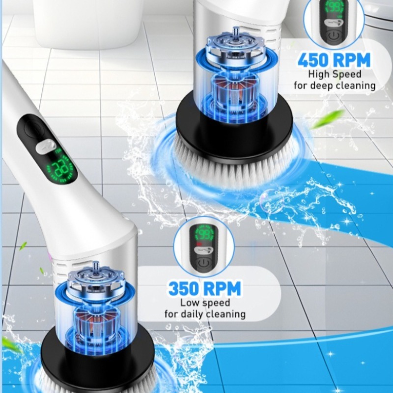 전동 스핀 스크러버 9 in 1 무선 청소 브러시 텔레 - Home Bathroom Cleaning Machine 리뷰 및 가격