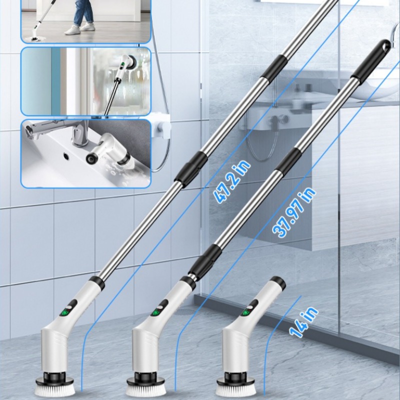 전동 스핀 스크러버 9 in 1 무선 청소 브러시 텔레 - Home Bathroom Cleaning Machine 리뷰 및 가격